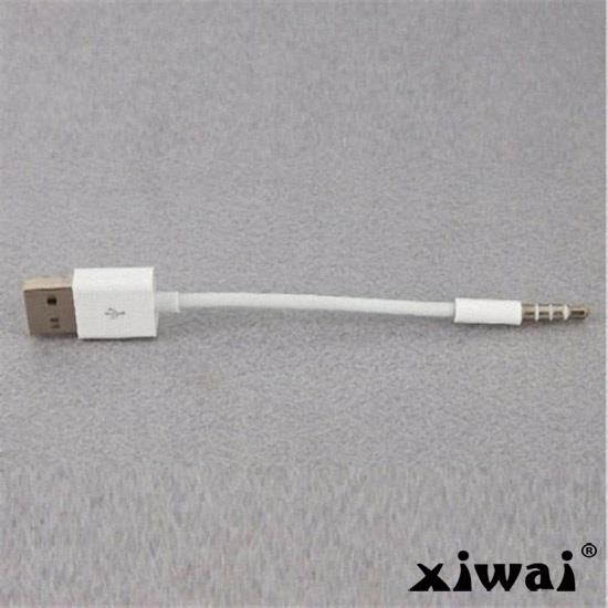 Xiwai 3.5mm Male Audio AUX to USB 2.0 A Male adapter Charge Cable for Apple iPod Shuffle 4th Gen