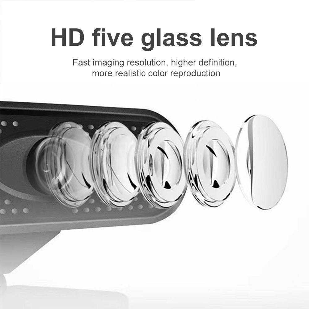 Webcam Computer Camera with Microphone for Desktop, 1080P Webcam Full HD Widescreen USB Camera for PC Laptop Desktop Mac Video