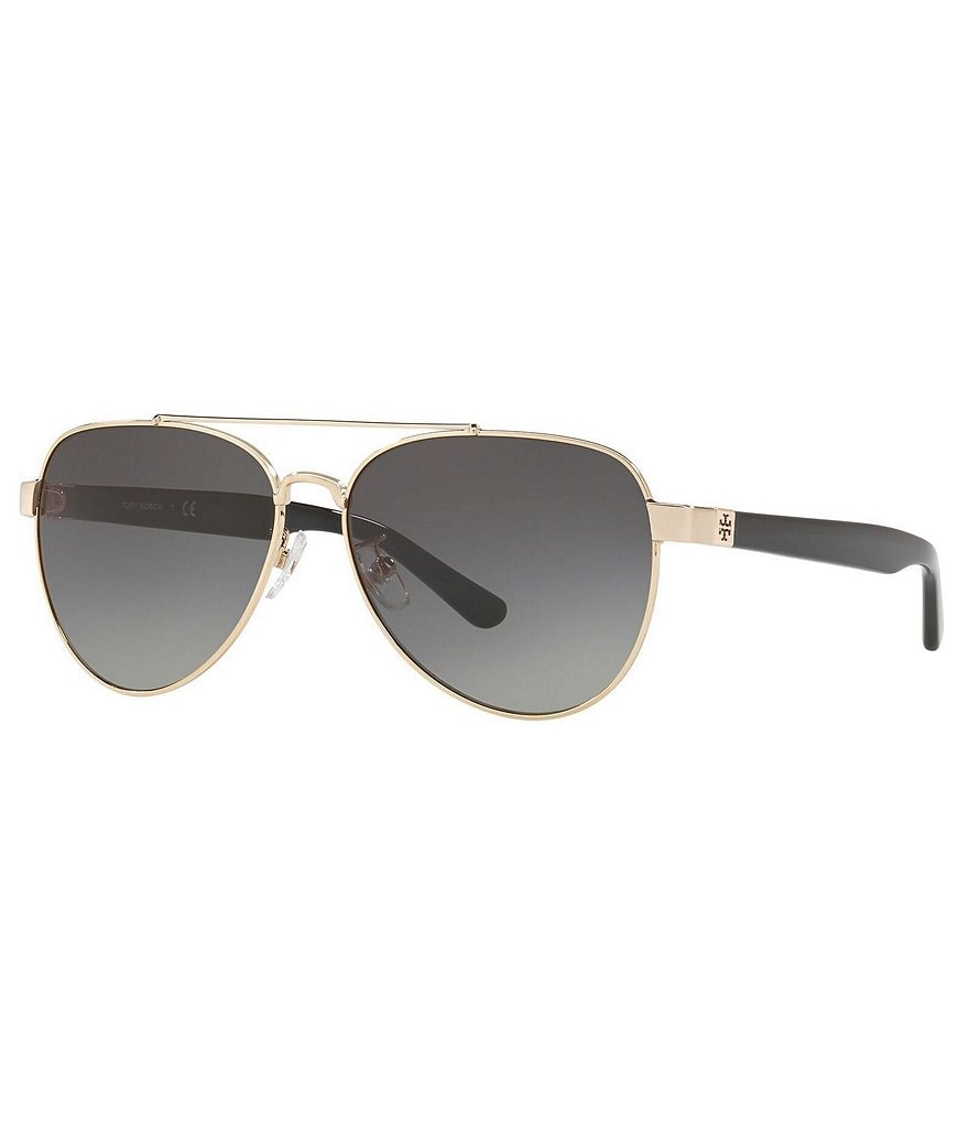 Tory Burch Women's Ty6070 55mm Aviator Sunglasses