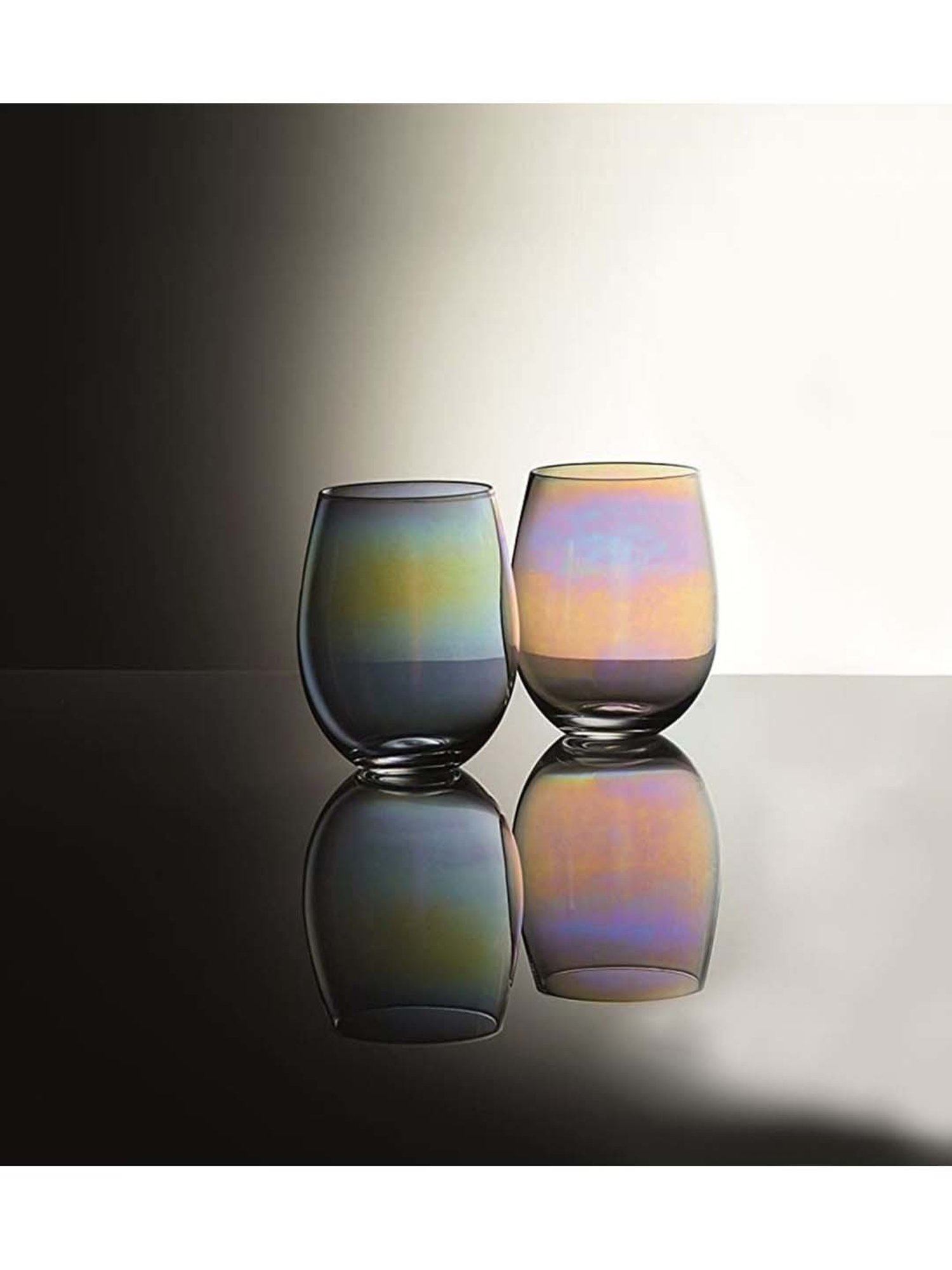 Melbify Roll Sip Transparent Cocktail Glass with straw 250ml - Set of 2