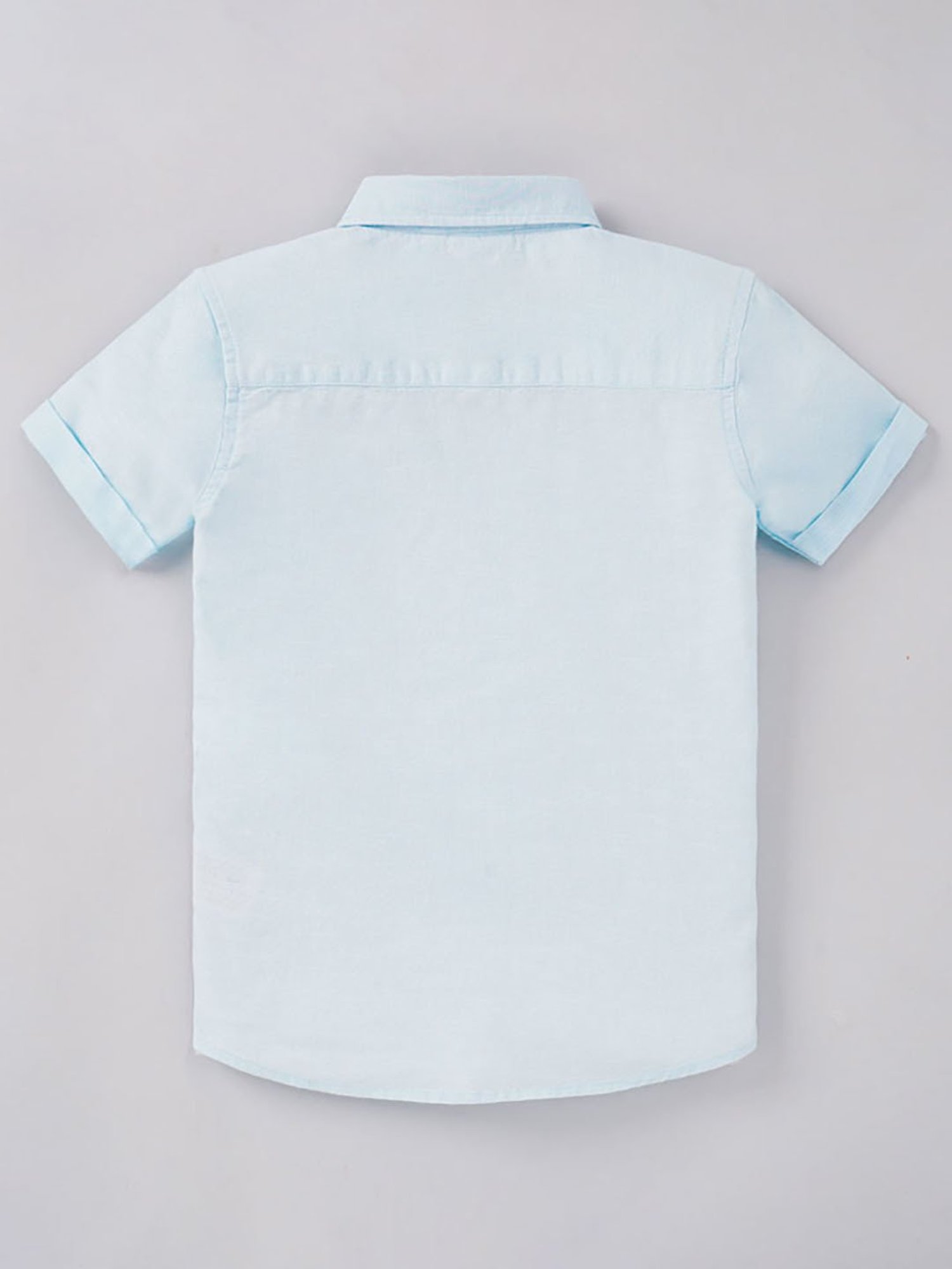 Ed-a-Mamma Kids Blue Solid Shirt