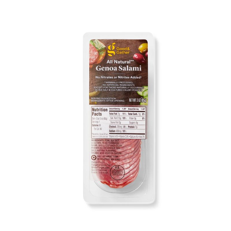 Genoa Salami Snack Pack - 3oz - Good & Gather™