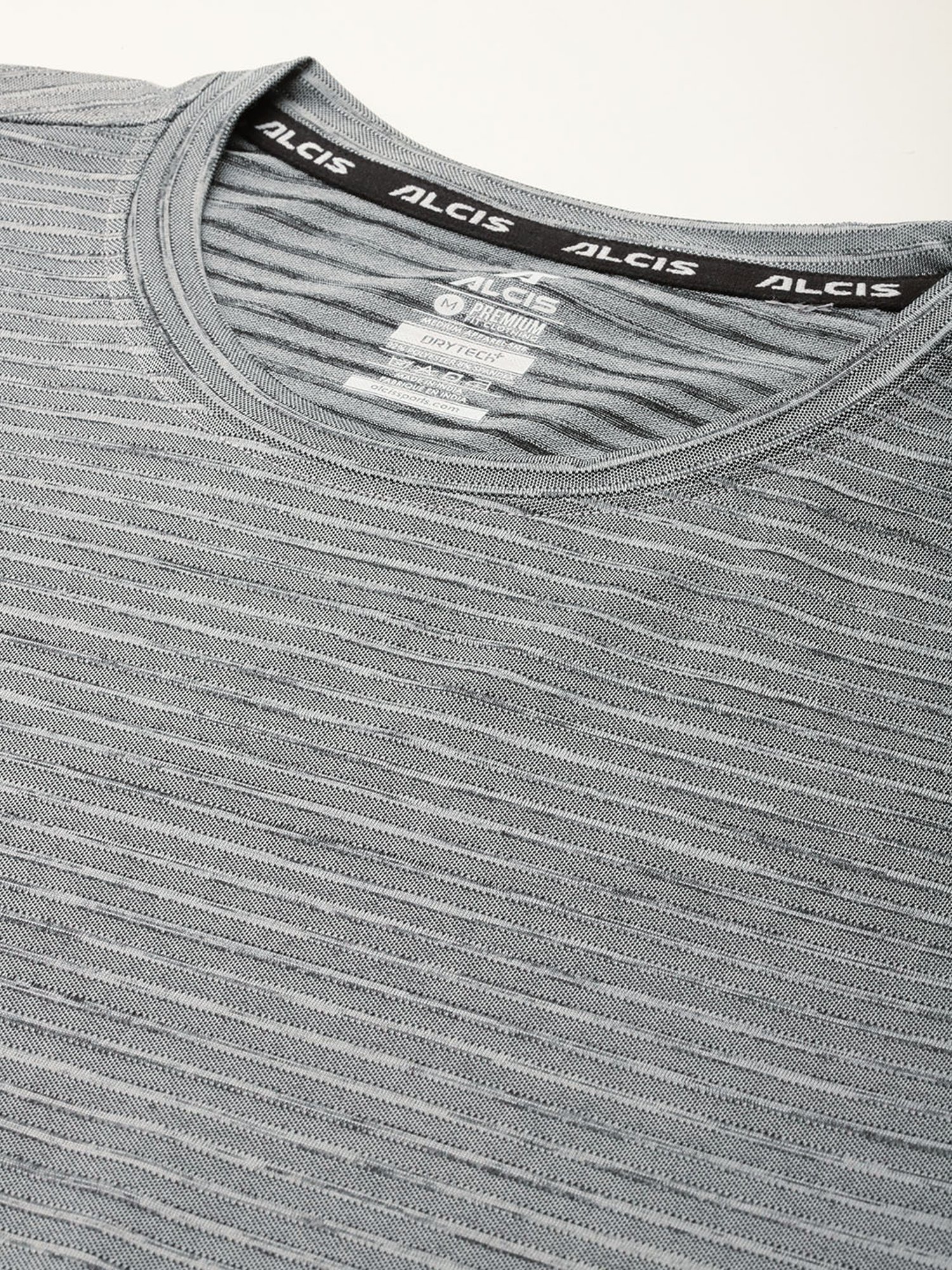 ALCIS Anti-Statix & Drytech+ Grey Slim Fit Sports T-Shirt