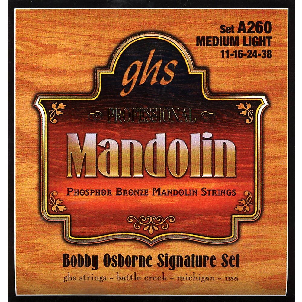 GHS Phosphor Bronze Mandolin Strings Medium Light