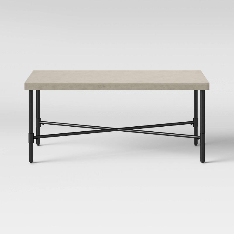 Sheldon Round Coffee Table - Black - Courtyard Casual