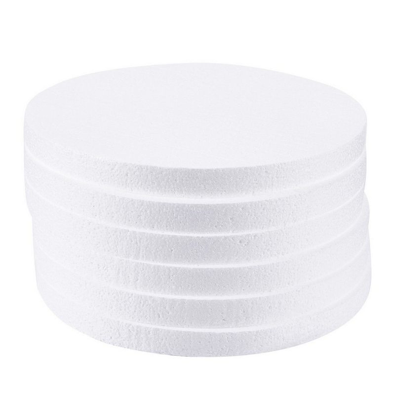 Foam Circles, Arts and Crafts Supplies (12 x 12 x 1 In, 6-Pack)