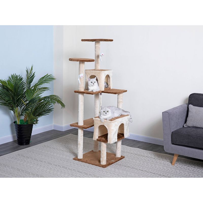Go Pet Club Kitten Cat Tree House - 61"
