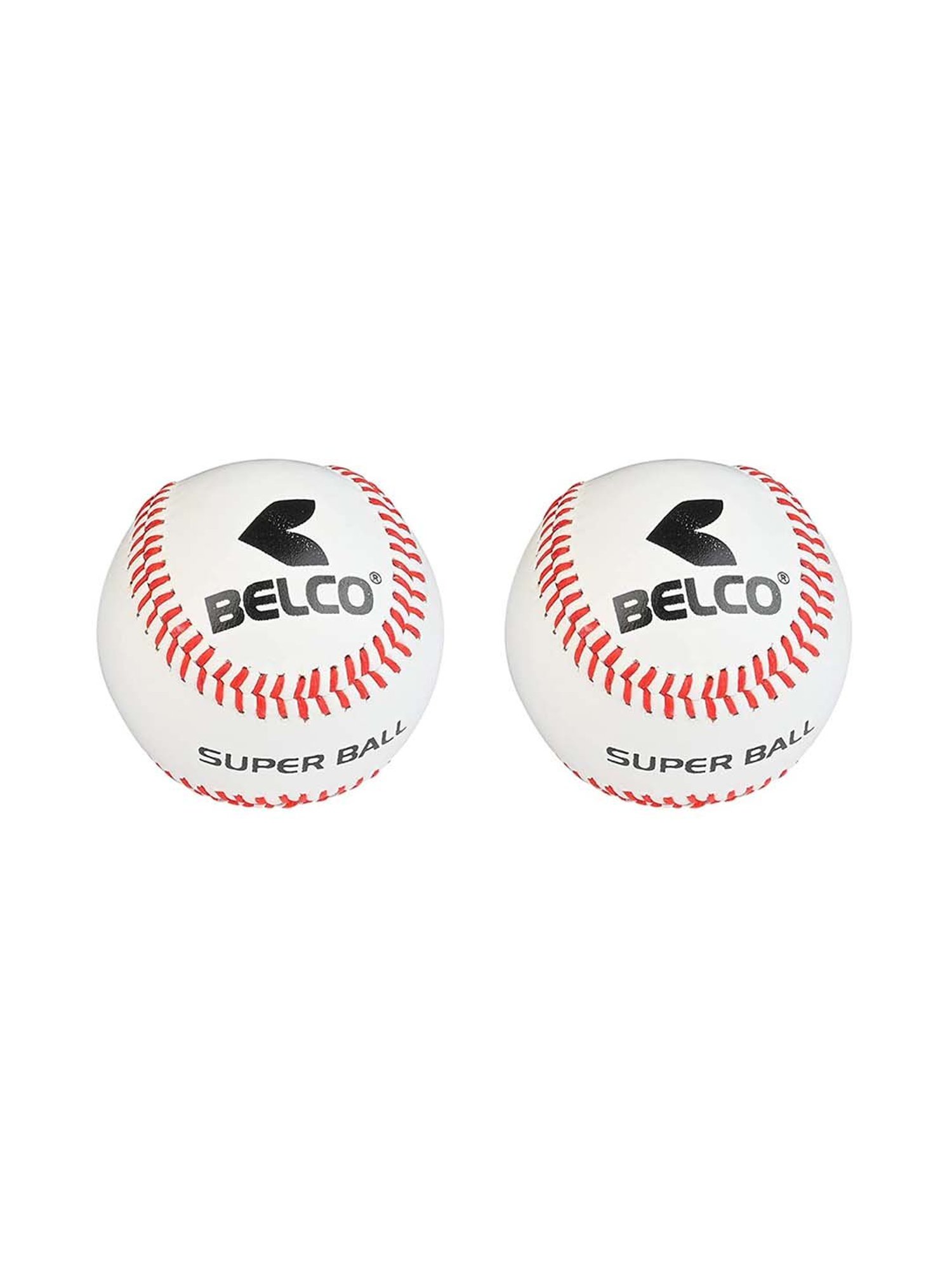 Belco White Leather Competition Grade Baseball (Pack of 2)
