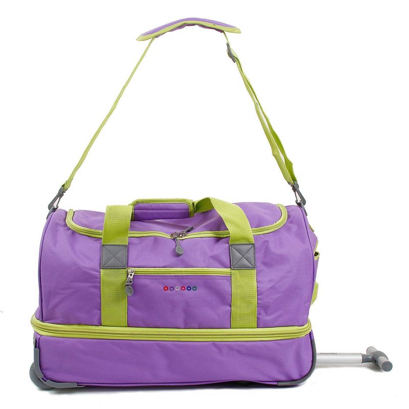 J World Stadium 21" Expandable Rolling Duffel Bag - Orchid
