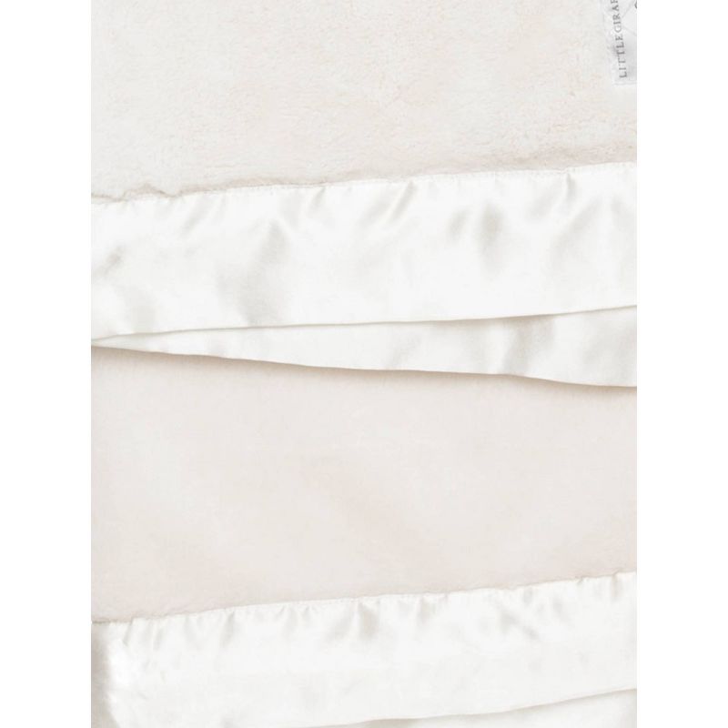 Little Giraffe Posh Mink Baby Blanket - Cream