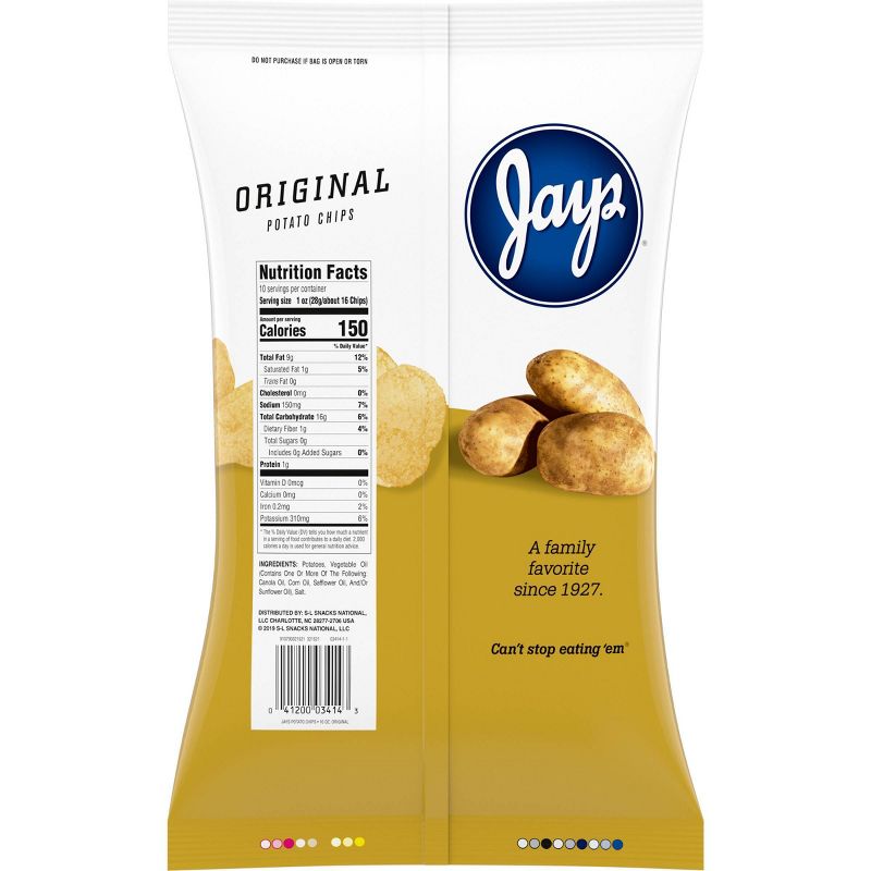 Jays Original Potato Chips - 10oz
