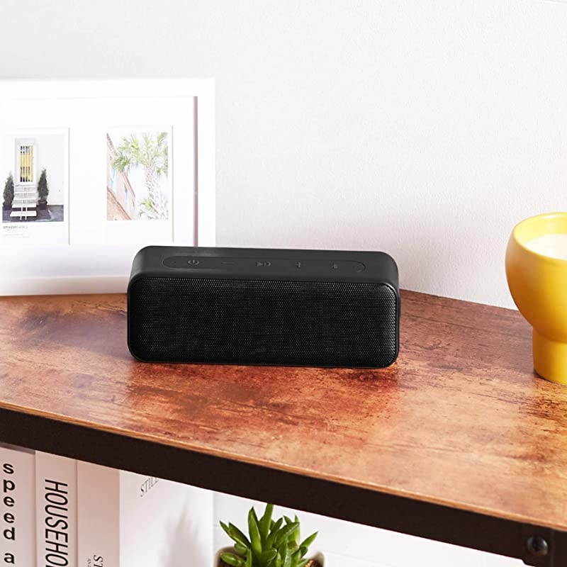 Basics 15-Watt Bluetooth Stereo Speaker with Water Resistant Design - Black