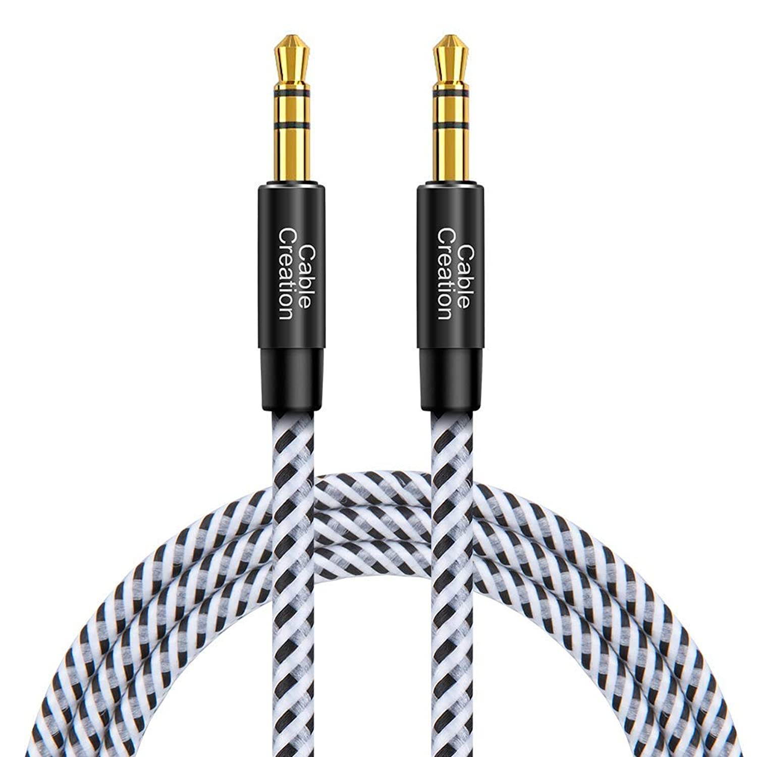 CableCreation 3.5mm Aux Cord, 10 Feet 3.5mm Male to Male Auxiliary Audio Cable Compatible with Headphones, iPods, iPhones, Home/Car Stereos & More, 3M