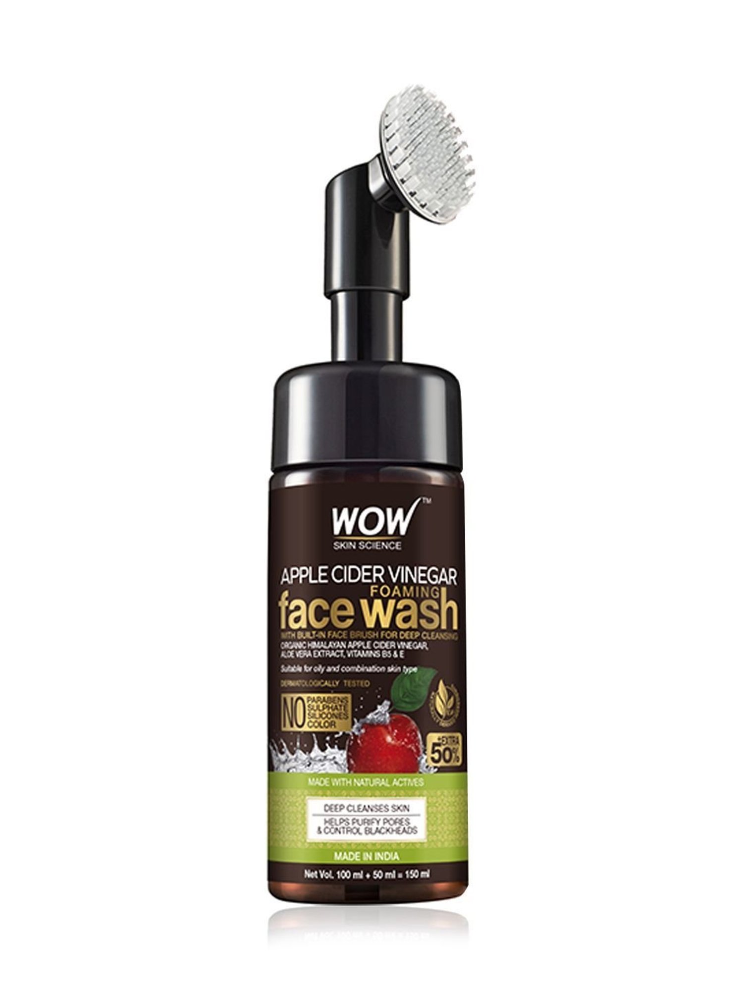 WOW Skin Science Apple Cider Vinegar Foaming Face Wash - 150 ml