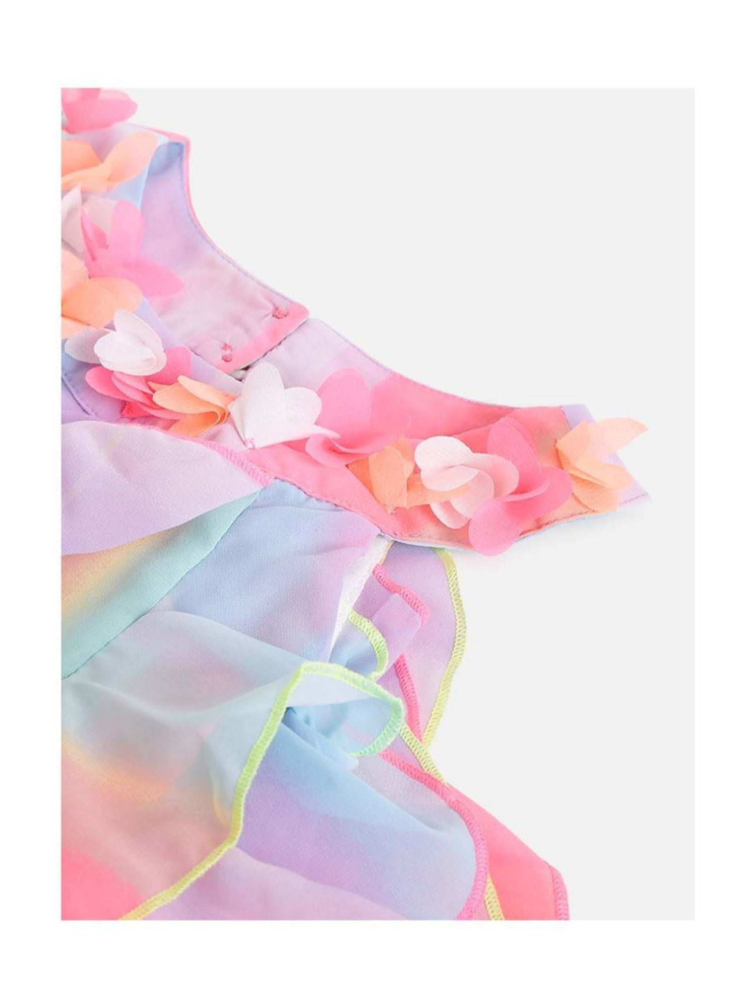 Nauti Nati Kids Multicolor Applique Dress