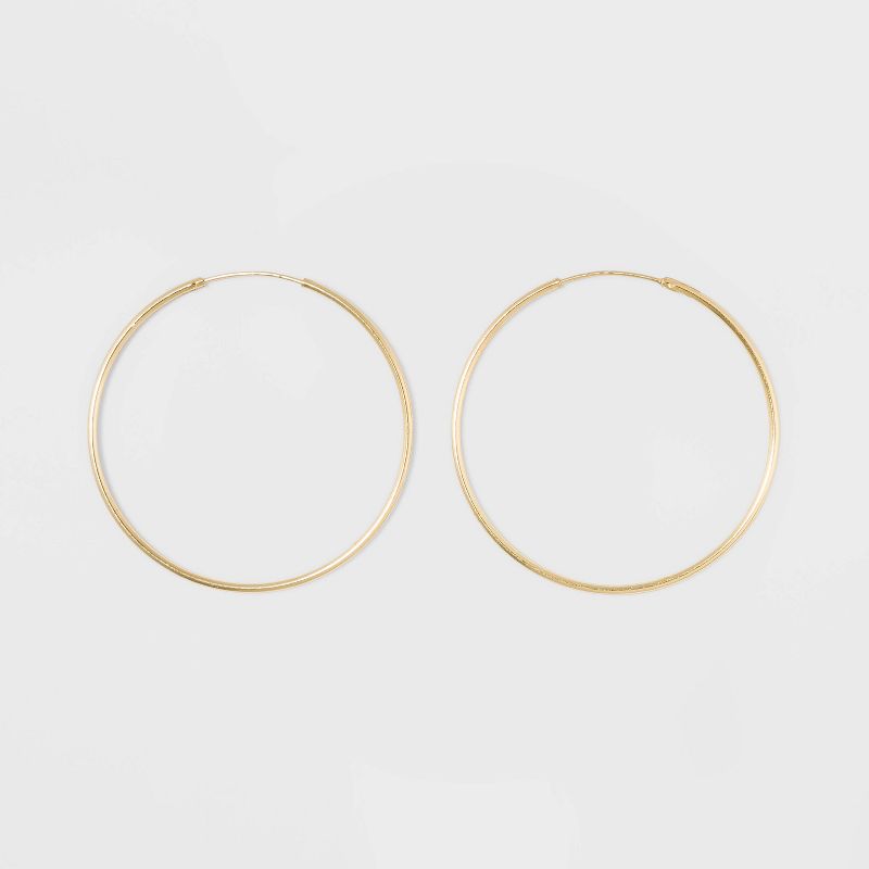 Gold Over Sterling Silver Endless Hoop Fine Jewelry Earrings - A New Day™ Gold