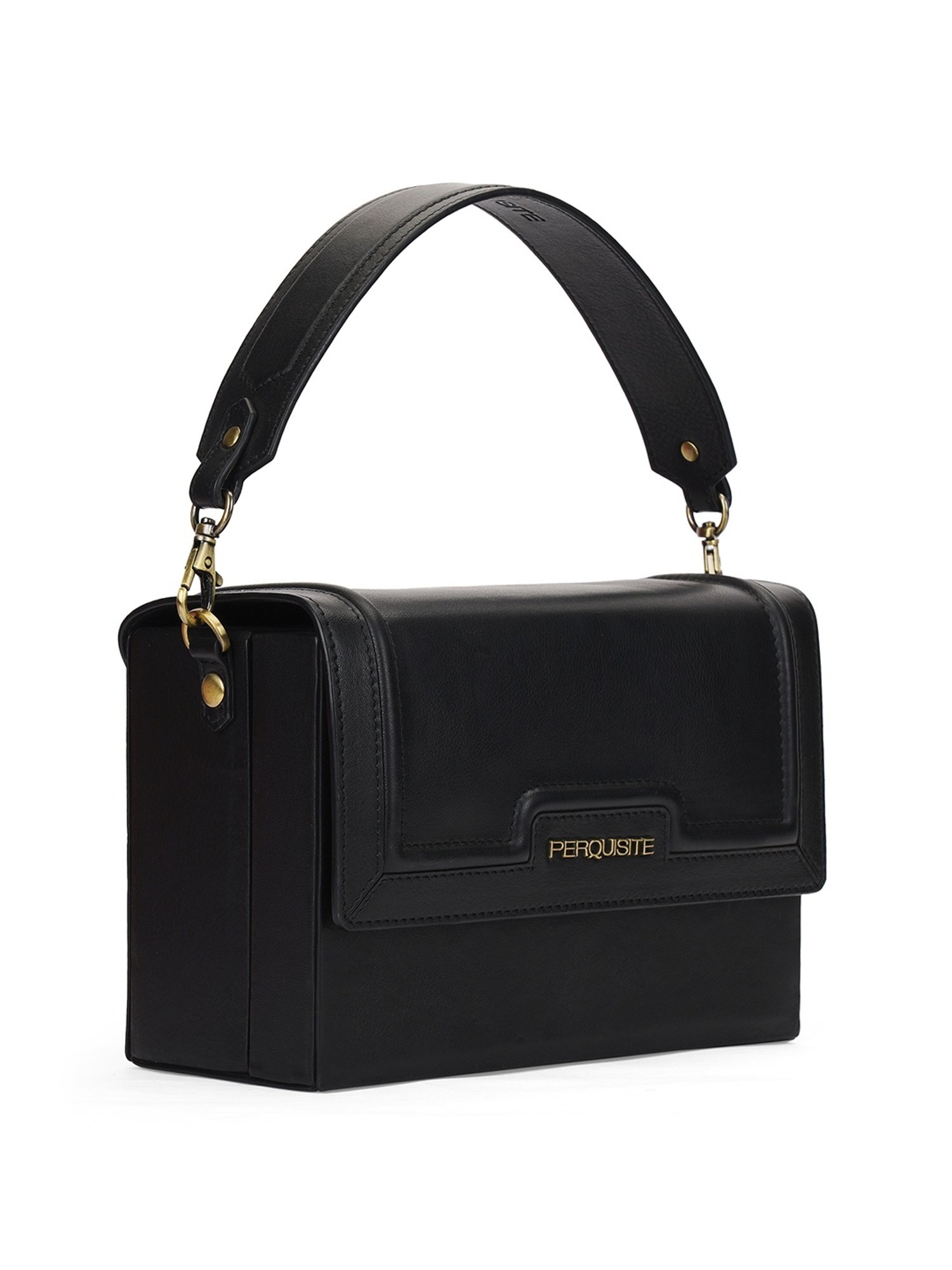 PERQUISITE RAINA Black Solid Small Sling Handbag