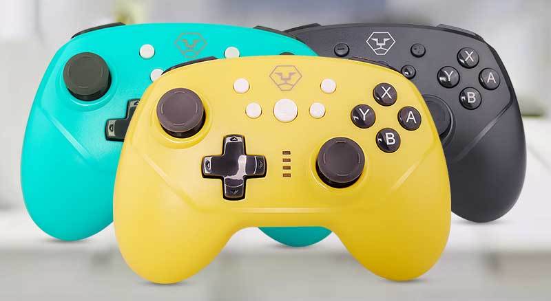 Bluetooth Wireless Gamepad Joystick Controller for Nintendo Switch Pro Console, Support Somatosensory Vibration Screenshot Axis