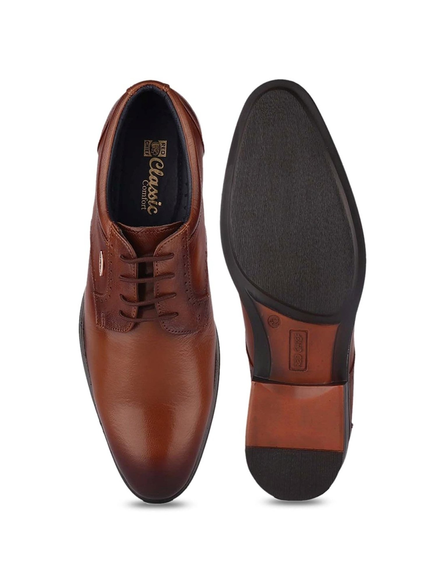 Red Chief Men's Tan Derby Shoes