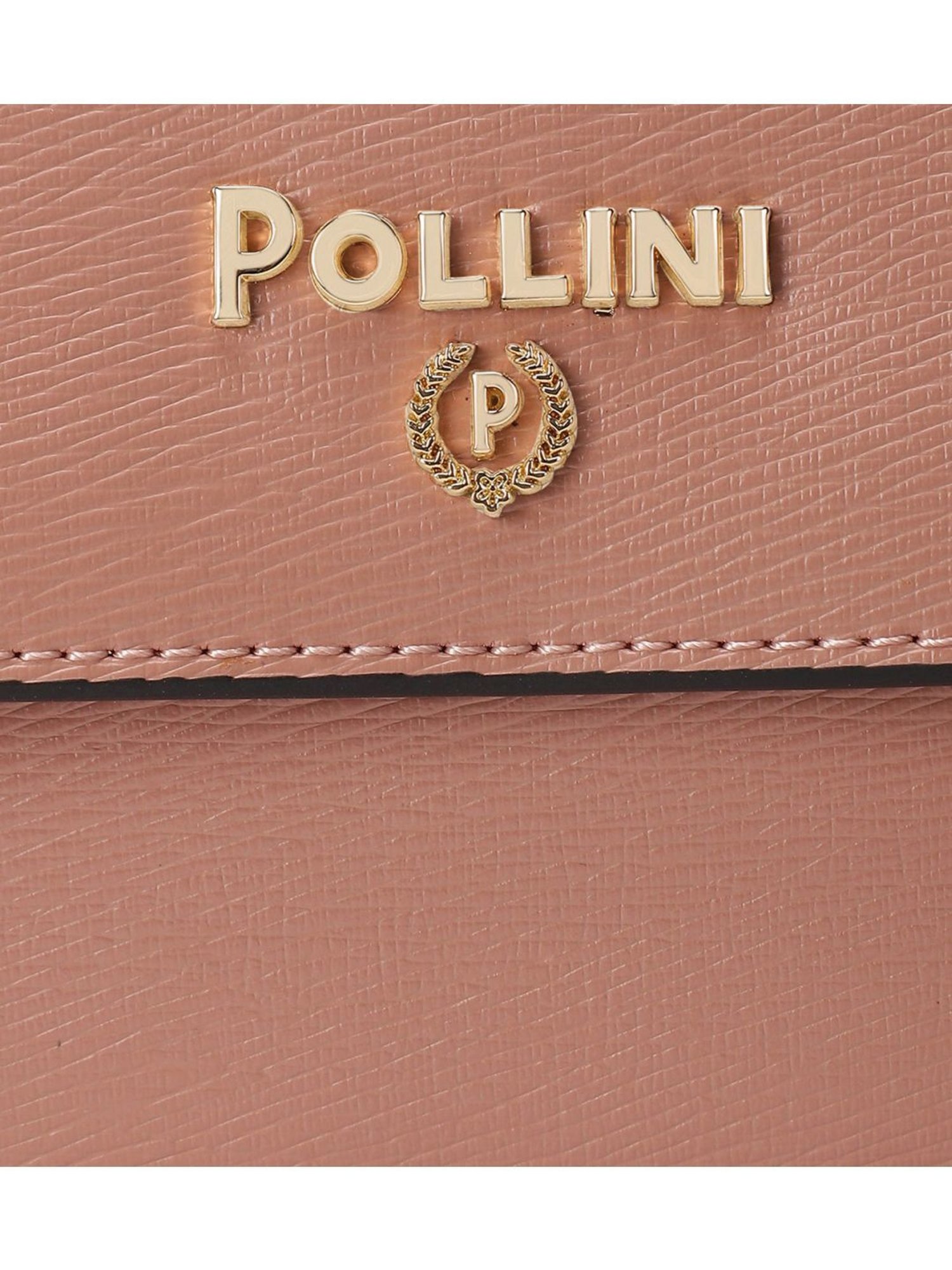 Pollini Pink Woven Medium Cross Body Bag