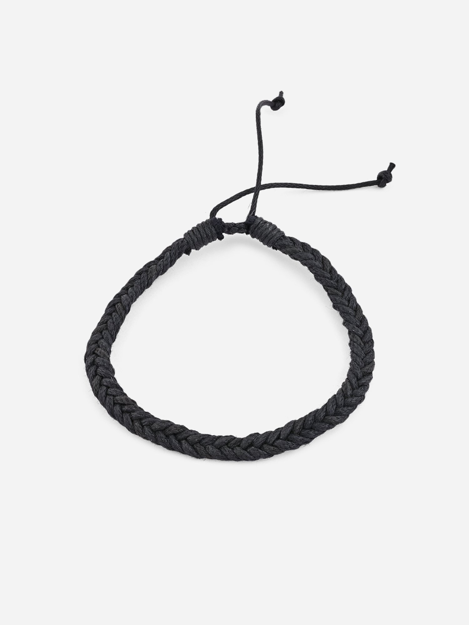 The Bro Code Grey Casual Party Men's Beaded with Fabric Knotted Stack Bracelet - Set of 4