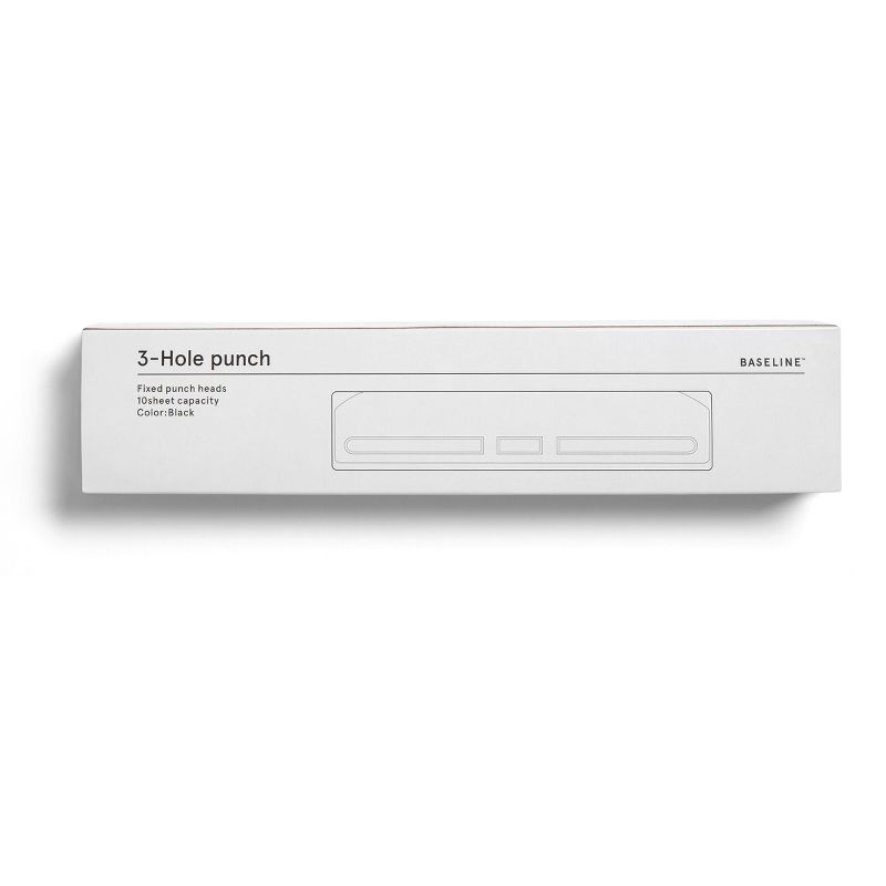 Staples 3-Hole Punch 10 Sheet Capacity Black BL58135