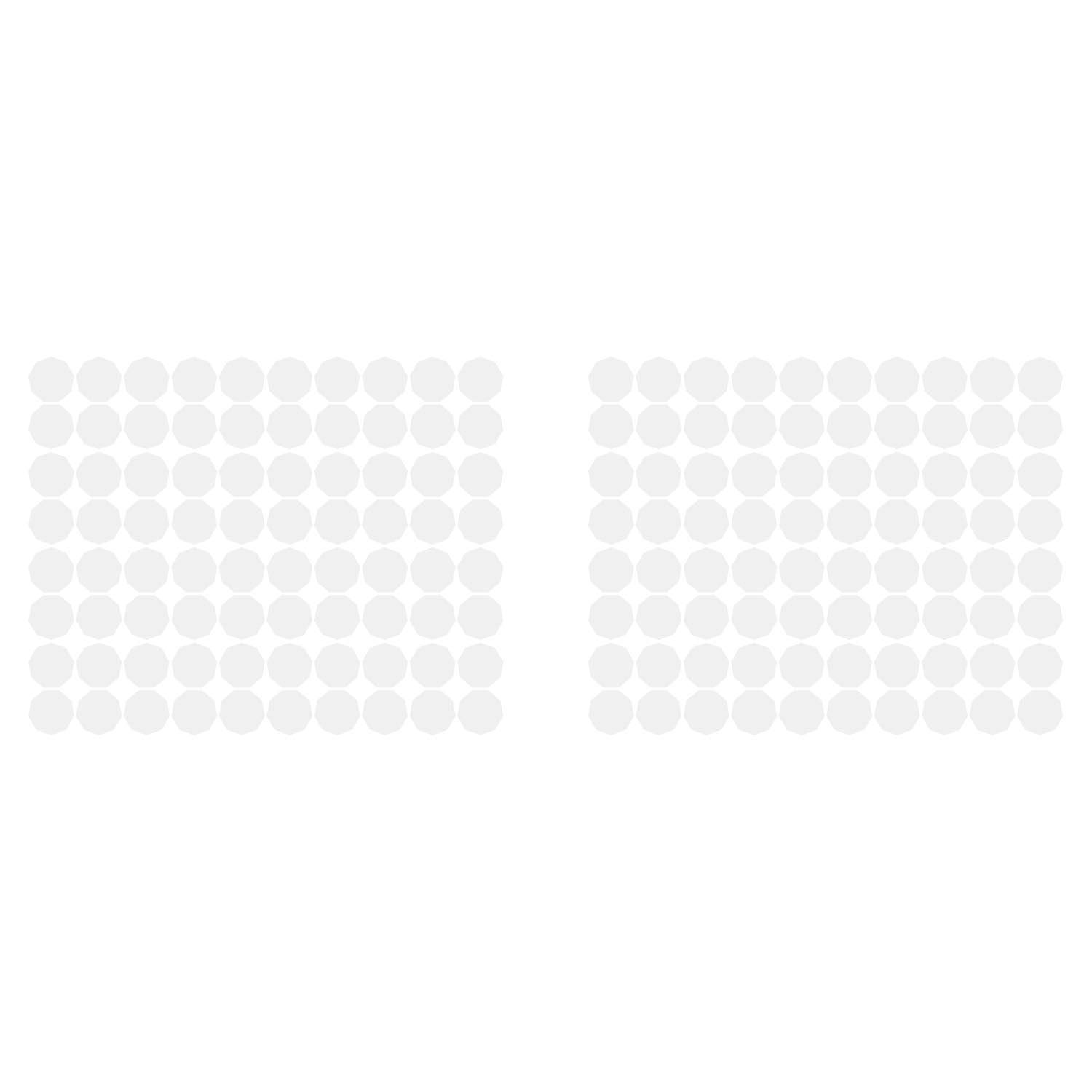 LiteMark 2 Inch Blue Nonagon Decals - Pack of 80