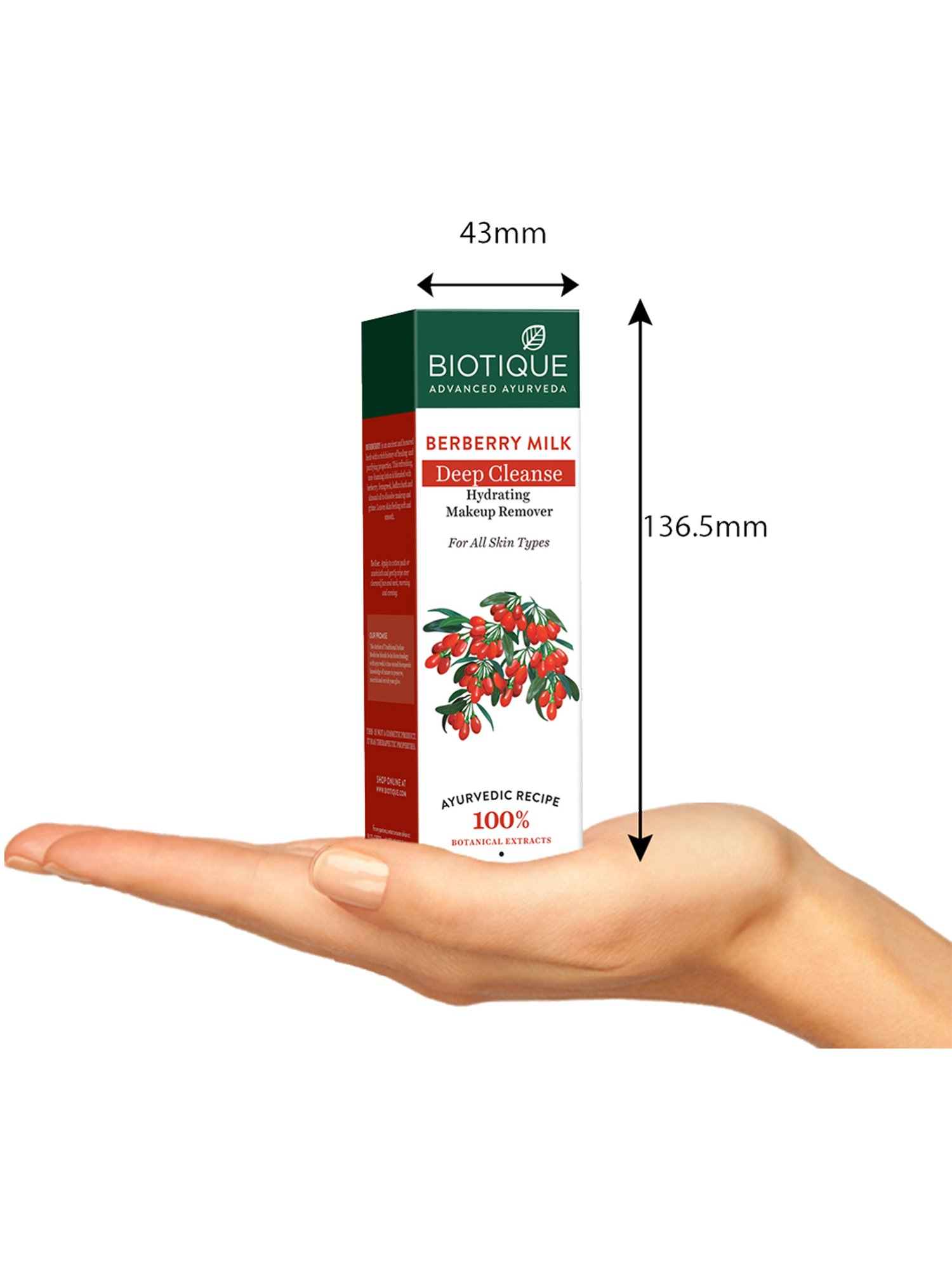 Biotique Berberry Milk Deep Cleanse Hydrating Make Remover - 120 ml