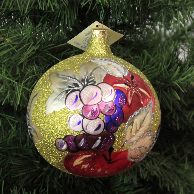 Larry Fraga Harvest Ornament Christmas Fruit Grapes  -  Tree Ornaments