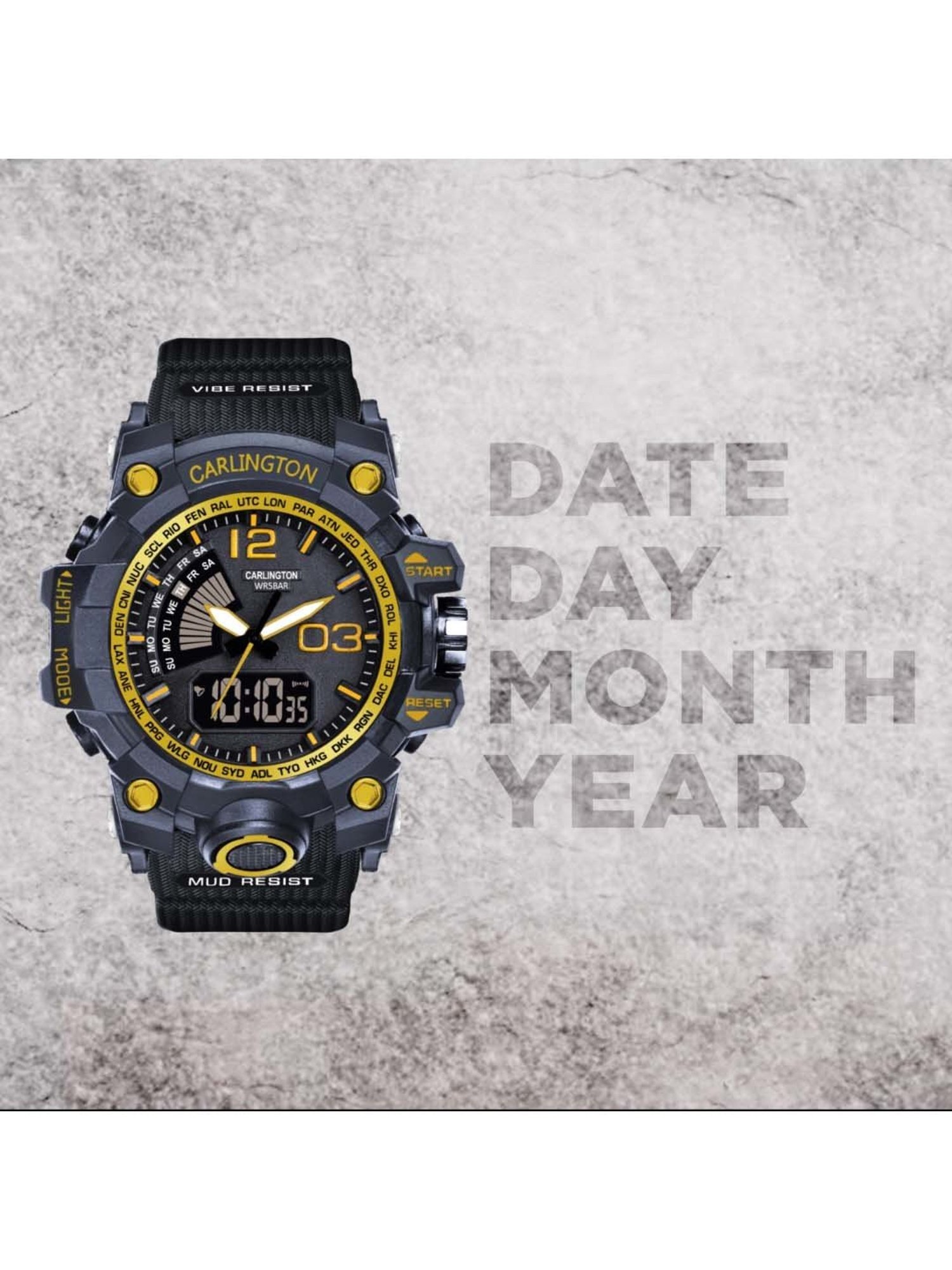 CARLINGTON Endurance 3366 Analog-Digital Watch for Men