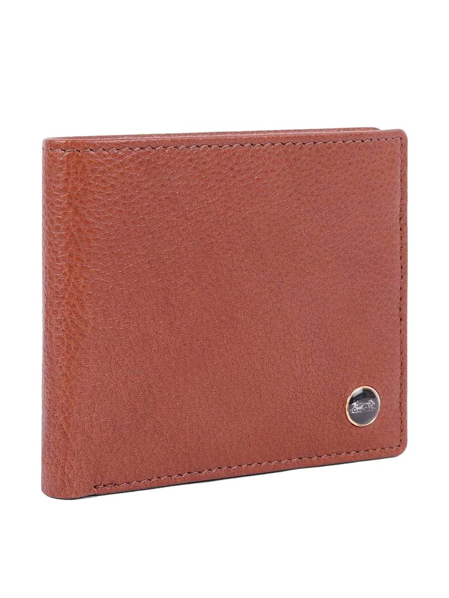 BELWABA Tan Casual Leather Bi-Fold Wallet for Men