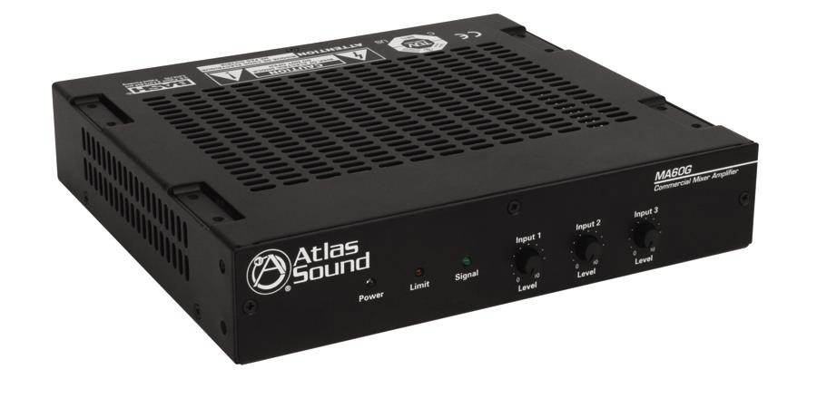 Atlas Sound - MA40G - 40 Watt Three Input Mixer Amplifier