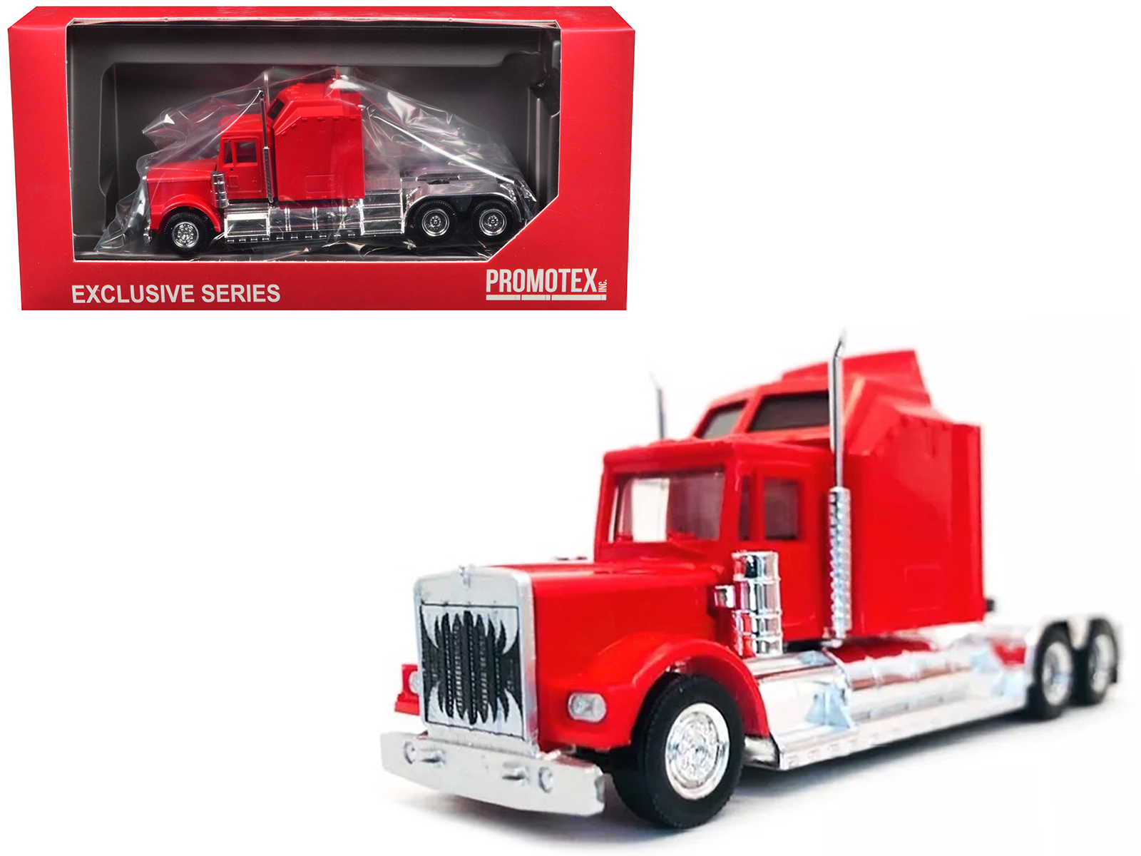 Kenworth T880 Winch Truck with Pinnacle Frac Tank Trailer White and Viper Red 1/34 Diecast Model by First Gear