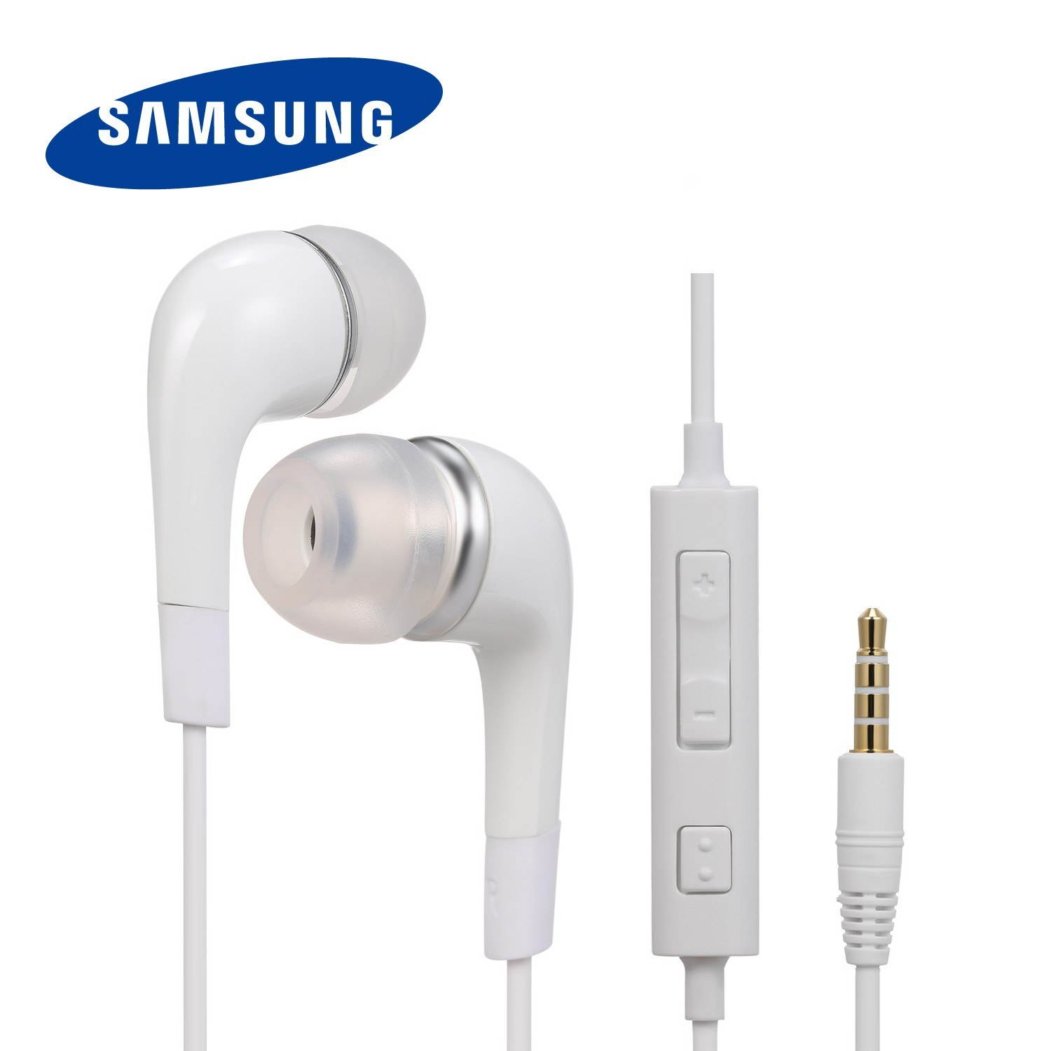 SAMSUNG EHS64 Wired Headphones In-ear Music Earphone In-line Control Headset Smart Phone Earbuds with Mic Compatible with SAMSUNG Smart Phone No Packaging