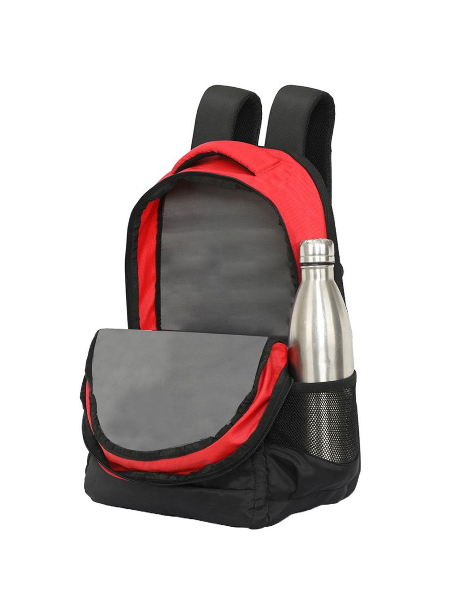 United Colors of Benetton Provence 21 Ltrs Red & Black Medium Backpack