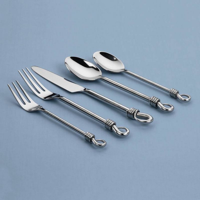 Gourmet Settings 20pc Twist Flatware Set