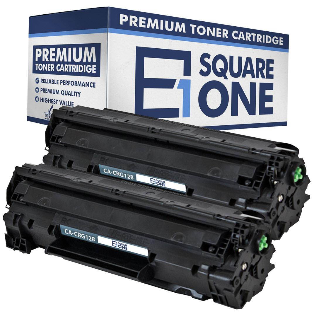eSquareOne Compatible Toner Cartridge Replacement for Canon 128 3500B001AA (Black, 2-Pack)