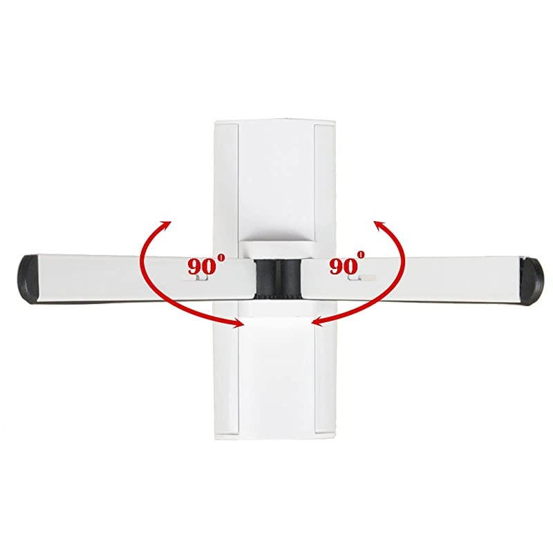 DVD DVR VCR Wall Mount Bracket DDS Receiver Cable Box Wall Holder with Adjustable Arm White Color MDVD02W A33