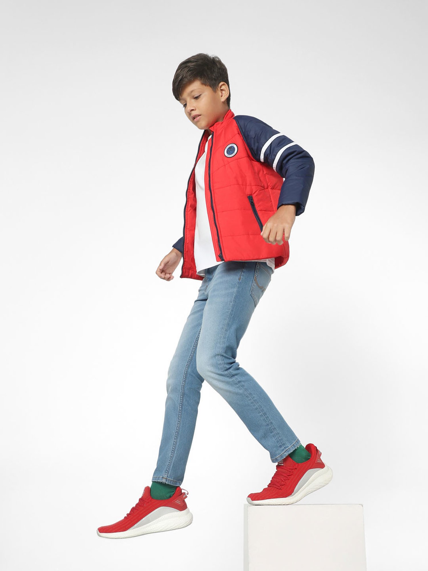 Pepe Jeans Boys Dark Blue Solid Jeans