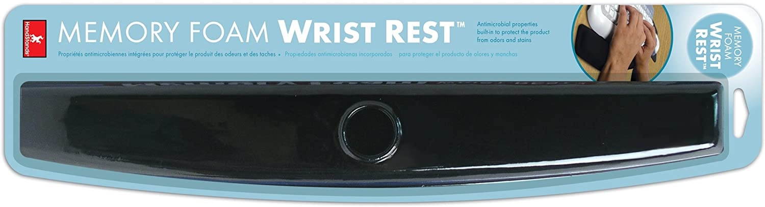 Handstands Memory Foam Computer Keyboard Wrist Support - Black