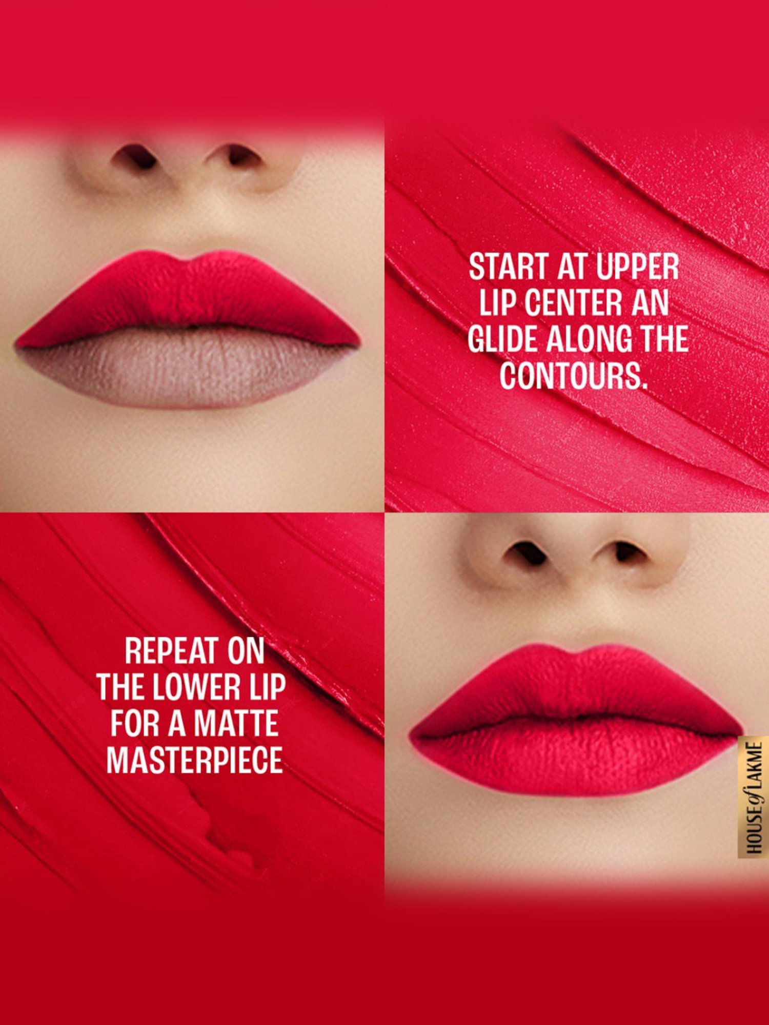 Lakme Priming Matte Lipstick Red Coat - 3.6 gm