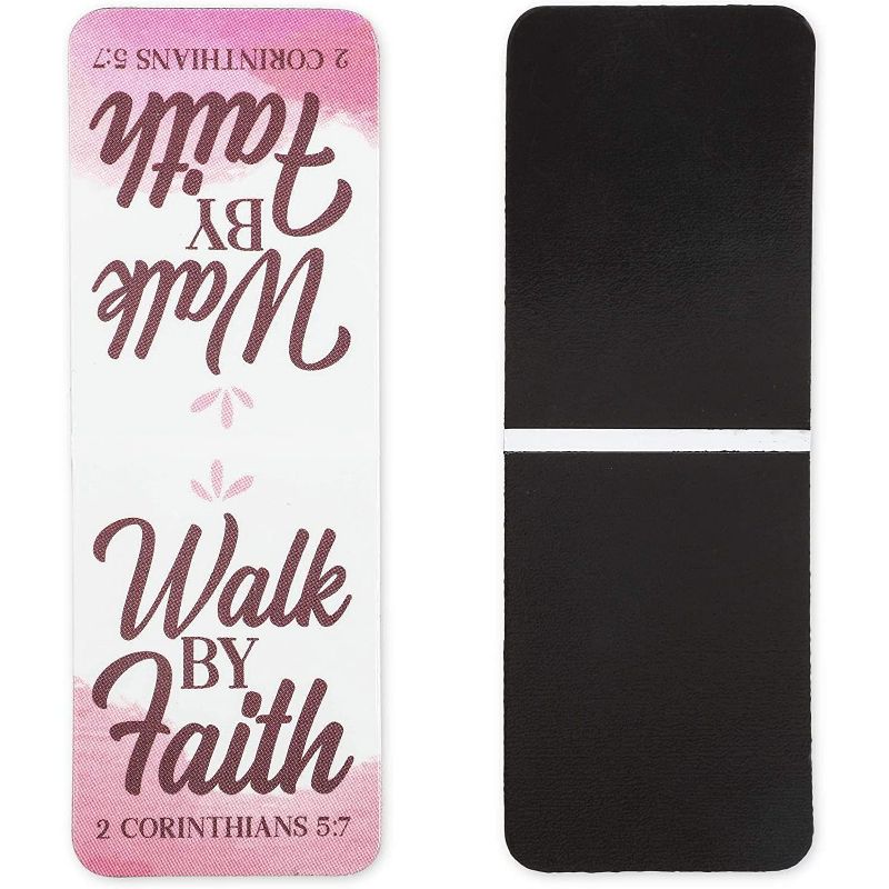 Faithful Finds 72 Pieces Bible Magnetic Bookmarks with Scripture Verses for Books, 1 x 1.35 In
