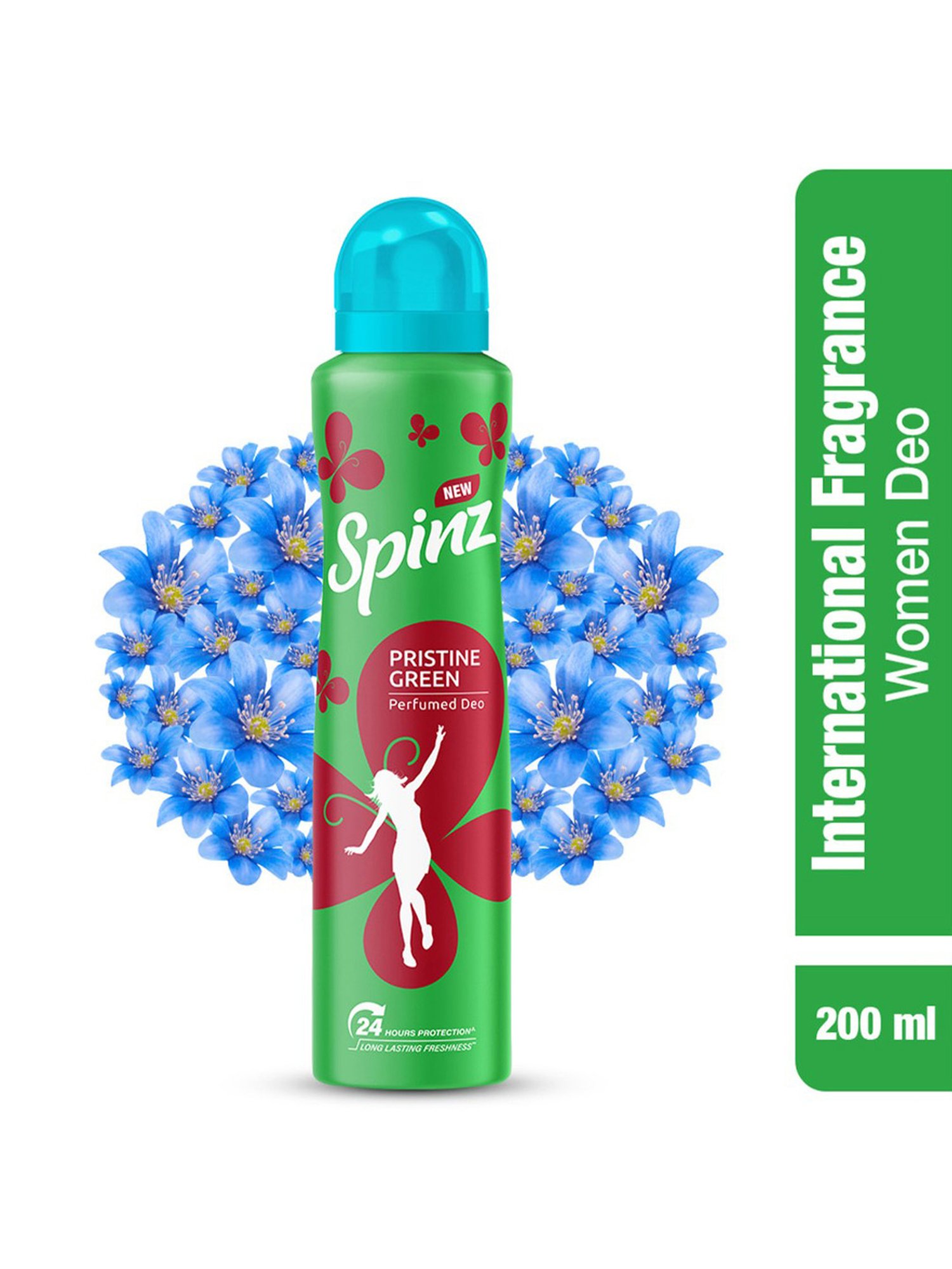 Spinz Pristine Green Perfumed Deo for Women - 200 ml