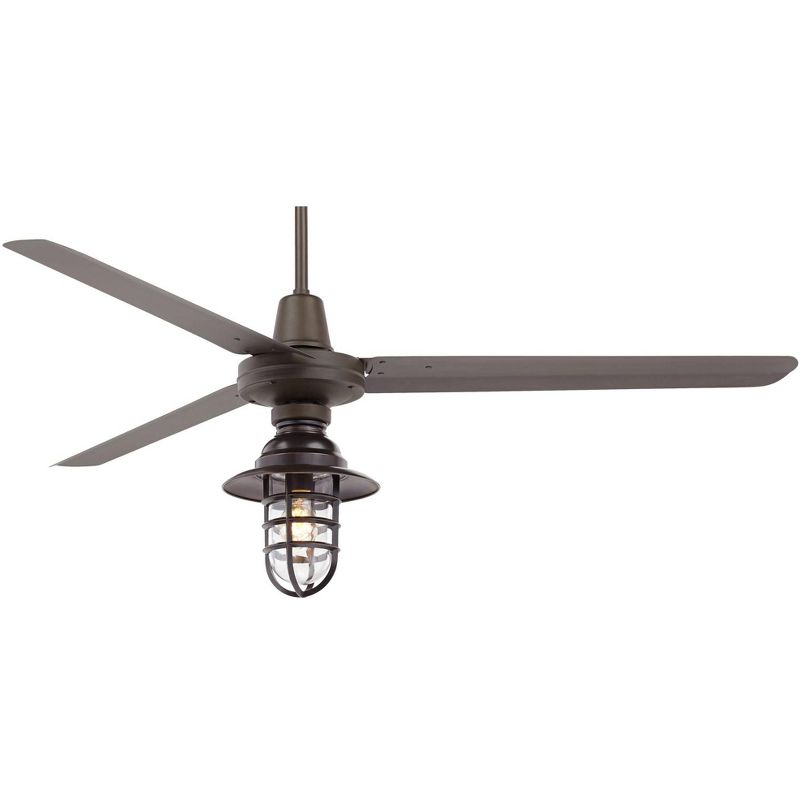 52" LED Antique Crystal Lighted Ceiling Fan White/Champagne - River of Goods