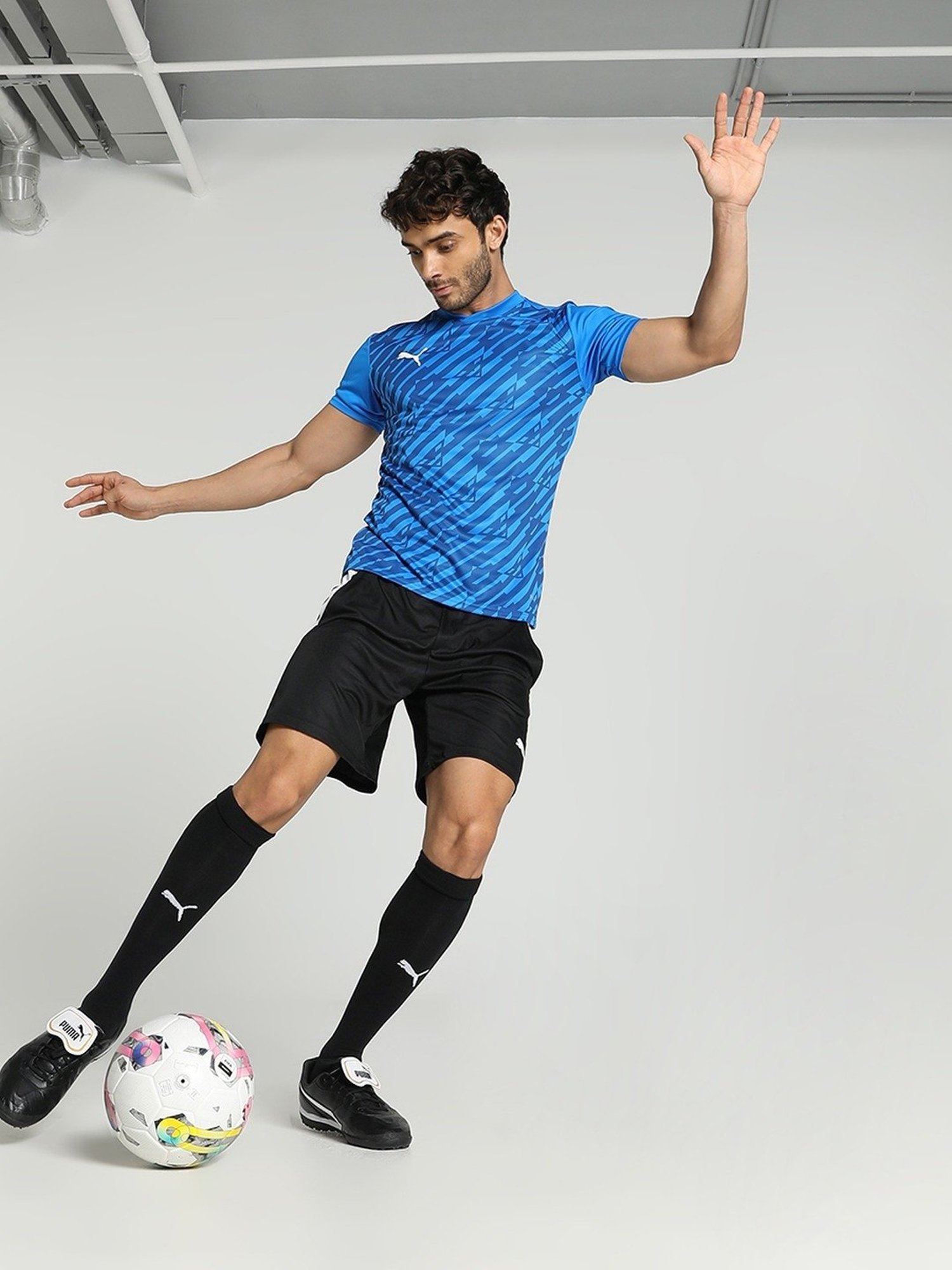 Adidas White Regular Fit Striped Sports Shorts