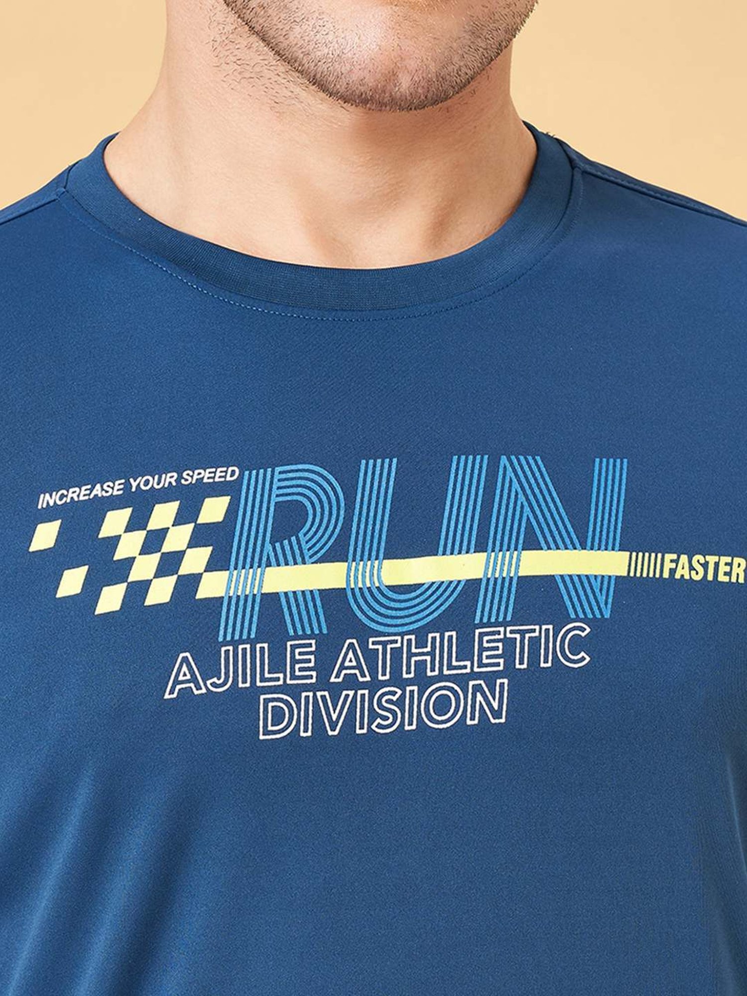 Ajile by Pantaloons Midnight Slim Fit Printed T-Shirt