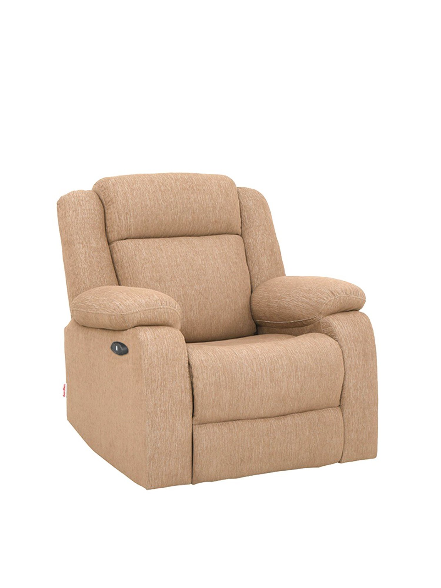Duroflex Avalon Brown Wood E - Motorized Electric Powered Single Seater Recliner with USB Port
