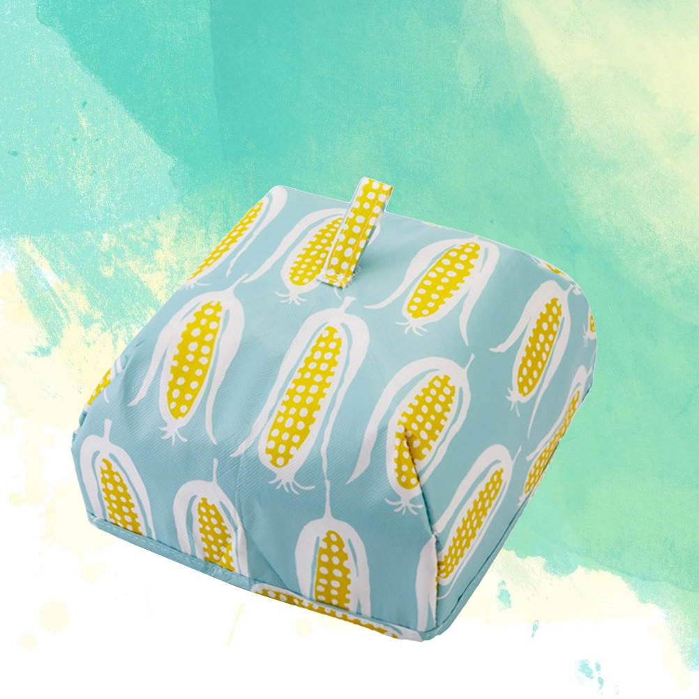 Cups Square Waterproof Foldable Insulated Food Cover with Aluminum Foil Winter Table Hot Food Insulation Dish Cover Kitchen Tool - Size S