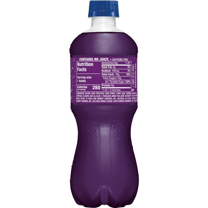 Sunkist Grape Soda - 20 fl oz Bottle