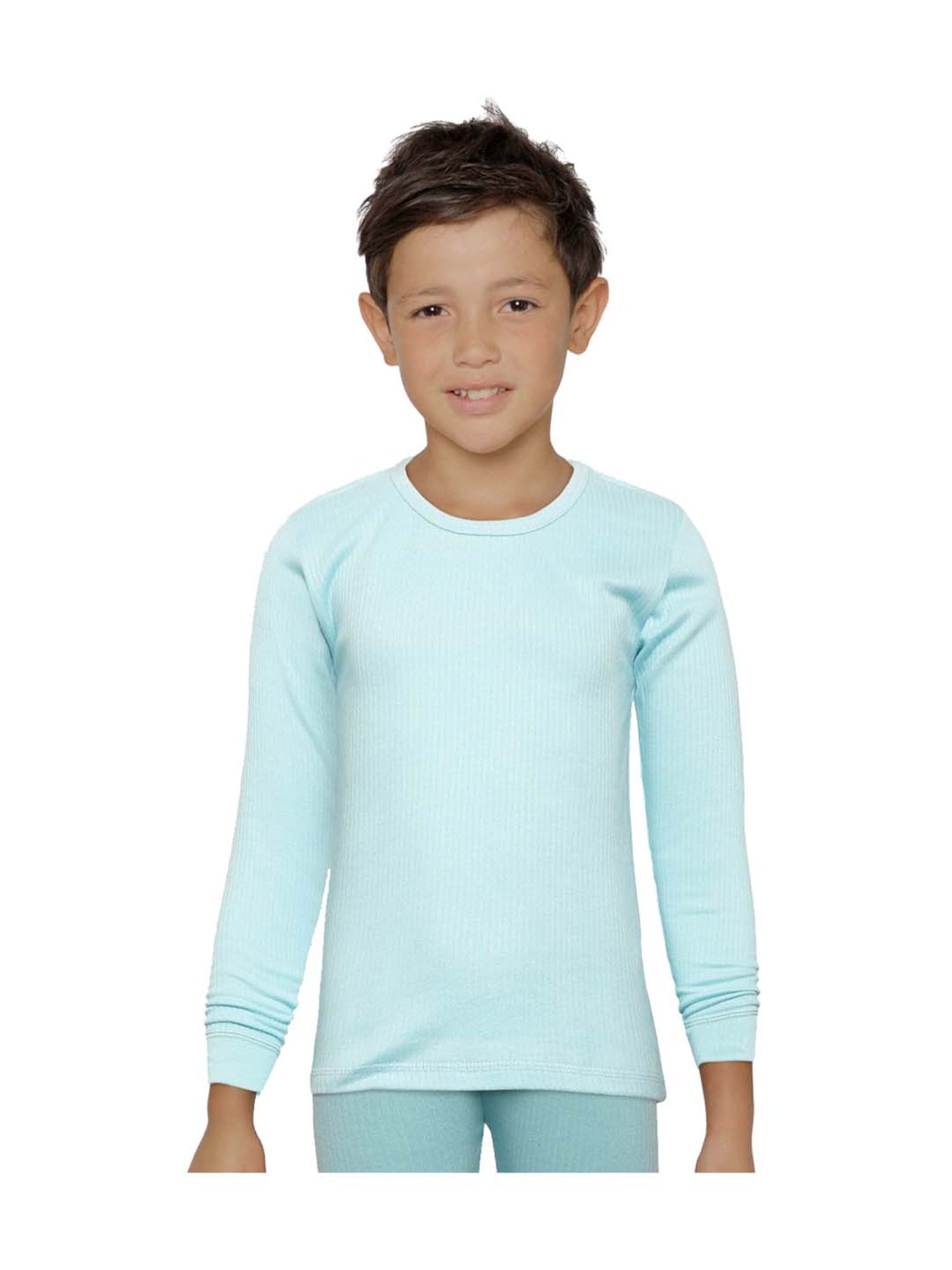 Kanvin Kids Aqua Regular Fit Thermal Tops - Set of 2